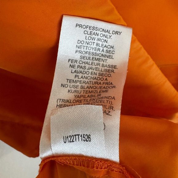 Tibi Italian Sporty Nylon Sleeveless Balloon Dress in Orange Size 8 - Picture 13 of 17